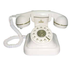 Brondi Vintage 10 White Corded Telephone